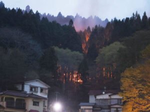 جاپان میں خوفناک جنگلاتی آگ :ہزاروں افراد کو انخلا کا حکم،