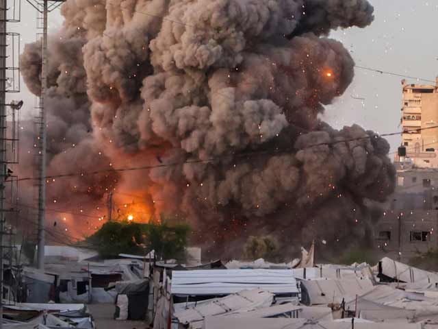 اسرائیل فوج نے غزہ میں بمباری کرکے مسجد شہید کردی