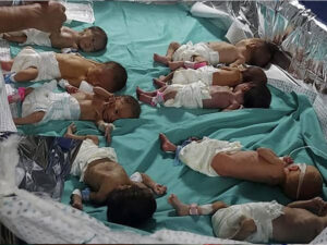 غزہ میں انسانی  بحران: نوزائیدہ بچےبھی اسرائیلی بربریت کا شکار،اسپتالوں میں آلات کی شدید کمی